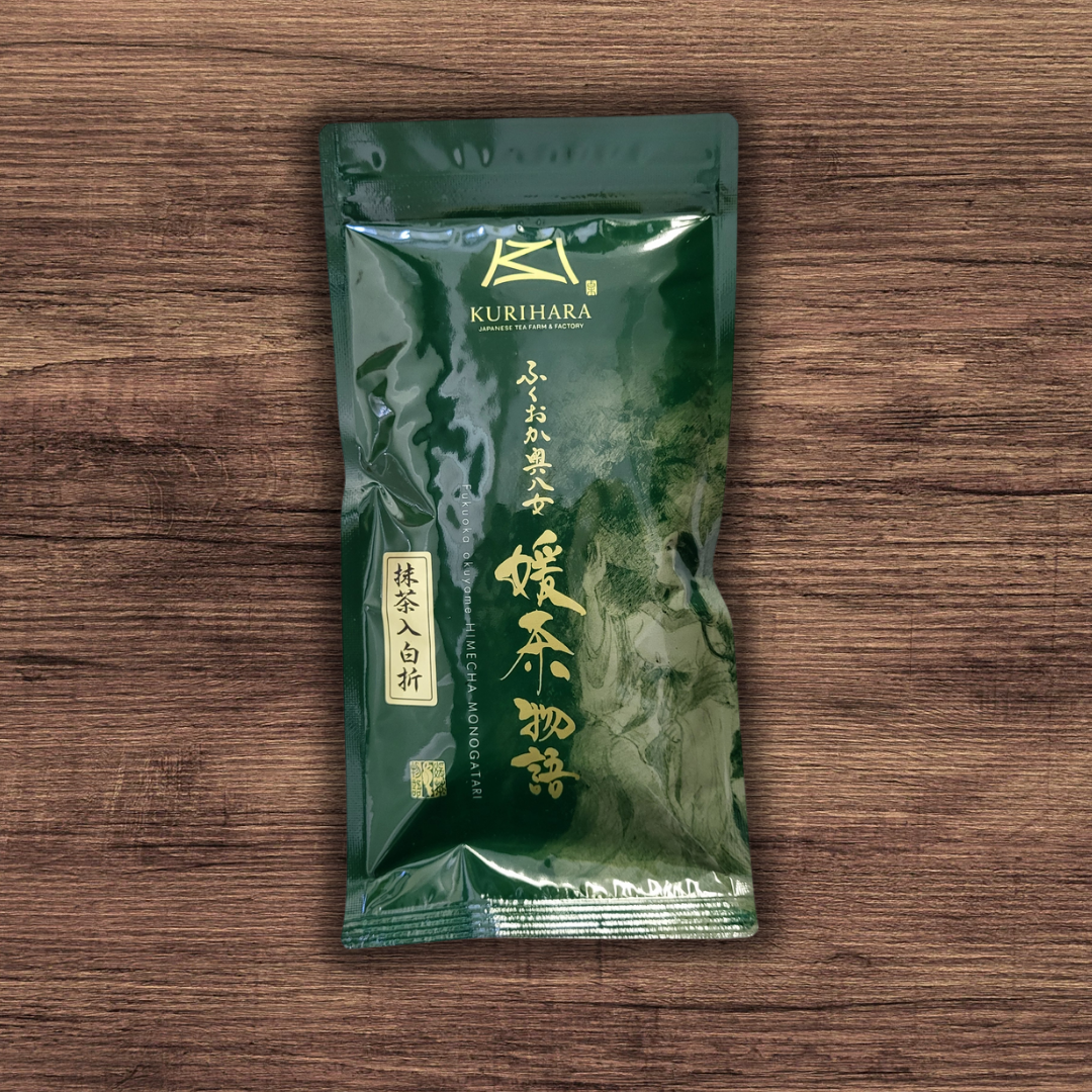 #0075.F2 栗原茶 #12: 白折茎茶 抹茶入り 白折