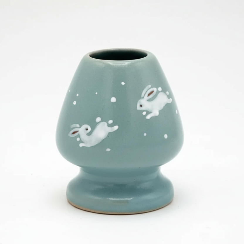 なごみ:茶筅立て、茶筅立て(雪うさぎ、雪ウサギ)