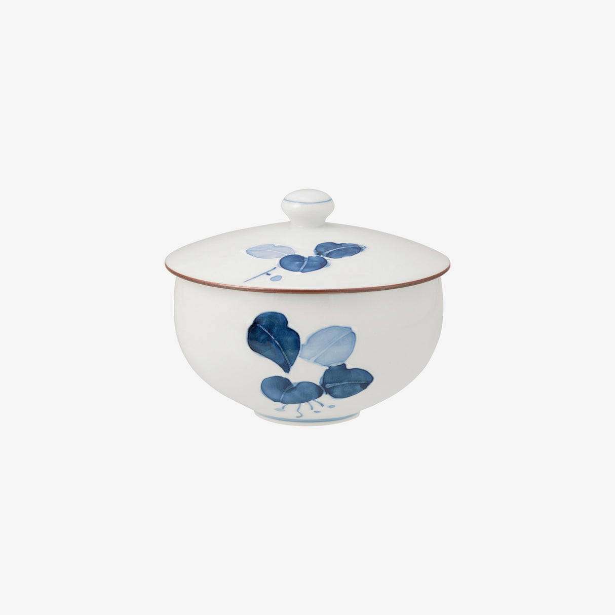 Saikai Ceramics: Hasamiyaki White Porcelain - Manryo Series - Kumidashi Tea Cup with Lid