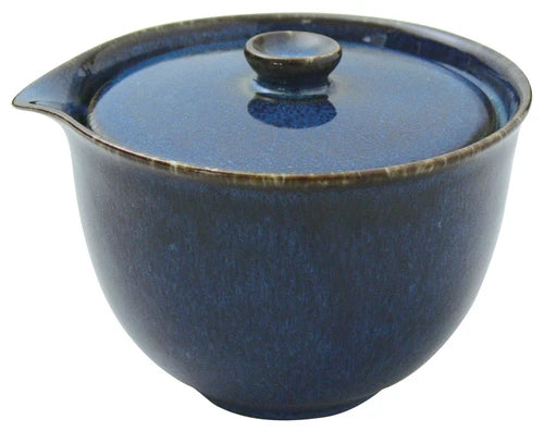 美濃焼 宝瓶 しぼりだし急須 (青 180ml)