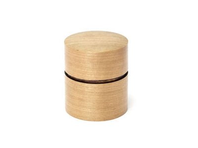 Fujiki Denshiro: Obizutsu Tea Canister - Sakura 帯筒茶筒さくら - tokinari.live