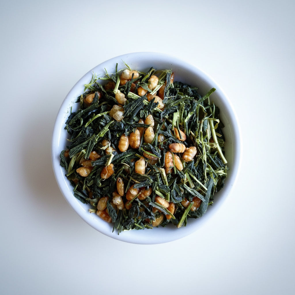 Hachimanjyu: Organic Yakushima Genmaicha Brown Rice Green Tea 有機玄米茶 (JAS certified) - tokinari.live