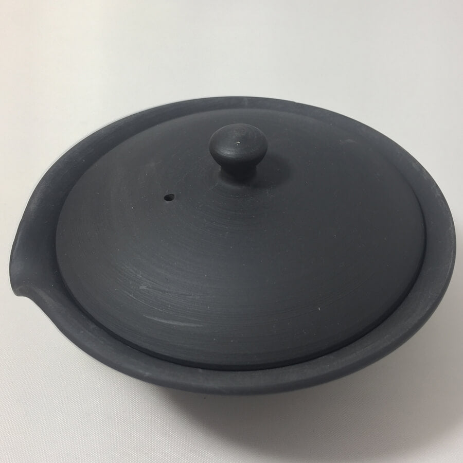 Isobe Ceramics mi182: Tokoname Shiboridashi Kyusu Black 60 ml - tokinari.live