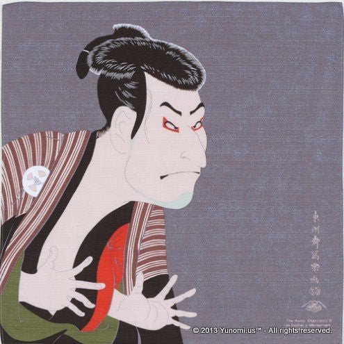 Iyo Yuinoh Center, Furoshiki: Kabuki Actor Otani Oniji III - Sharaku (small) - tokinari.live