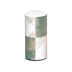 Okumura Seikan: Tea Can, Washi Paper - Gold leaf green 讃香 グリーン - tokinari.live