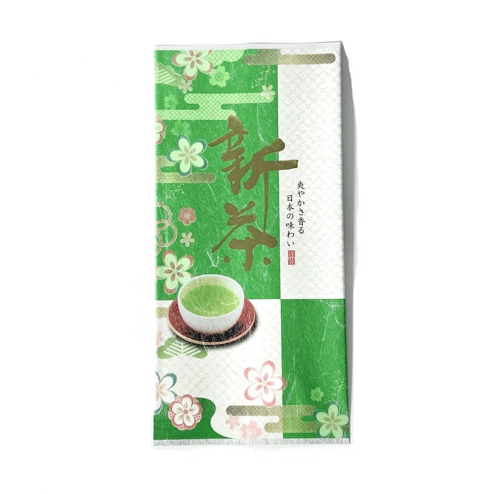 Seiwa 21938: Washi paper bag, flat 110 x 230, Shincha Bag 新茶 (Last few units) - tokinari.live