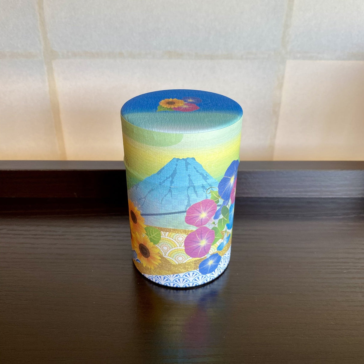 Shizucan: Mt. Fuji Series Washi Tea Canister - tokinari.live
