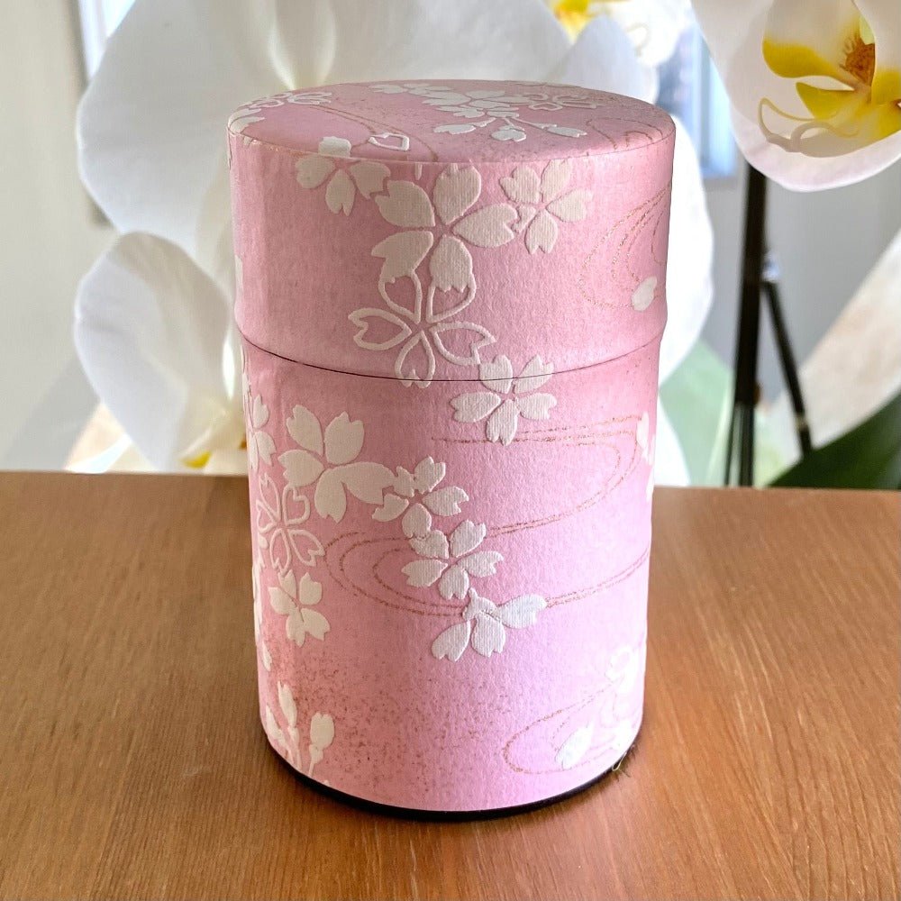Shizucan: Sakura Tea Canister - tokinari.live