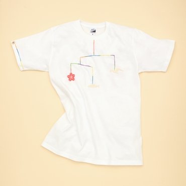 TOHOKU: Hand stitched by Tsunami Survivors Sashiko T-shirts White & Black - tokinari.live