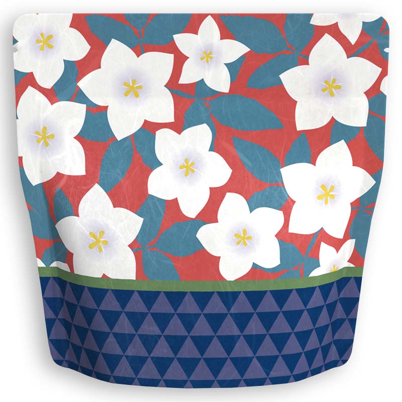 Yoshimura Pack 10176 Resealable Washi Paper Bag Bellflower 桔梗 - tokinari.live