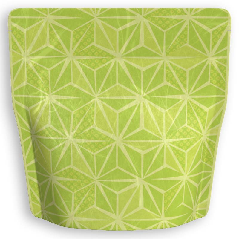 Yoshimura Pack 1396 Resealable Washi Paper Bag Hemp Leaf Hexagon 麻の葉 - tokinari.live