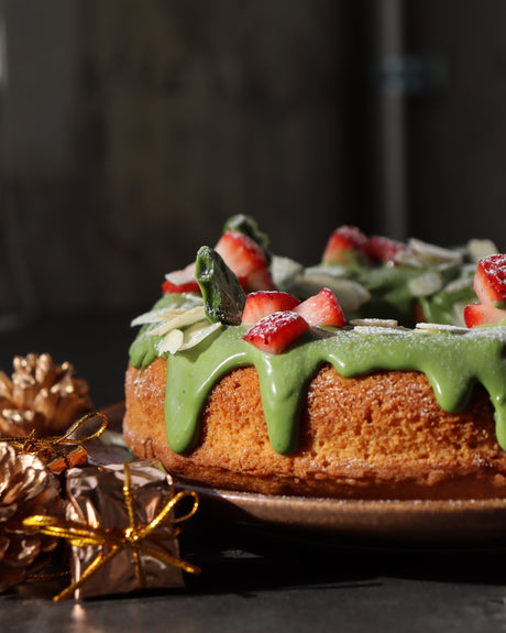 Wreath Cake with Matcha and Kinako Recipe by tokinari.live