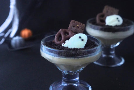 hojicha halloween mousse by tokinari.live