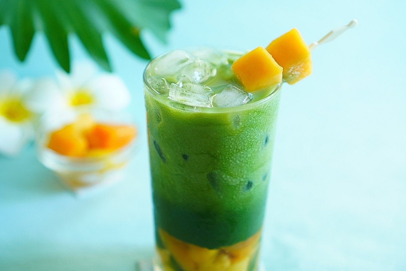 Iced Matcha Latte with Mango Recipe - tokinari.live