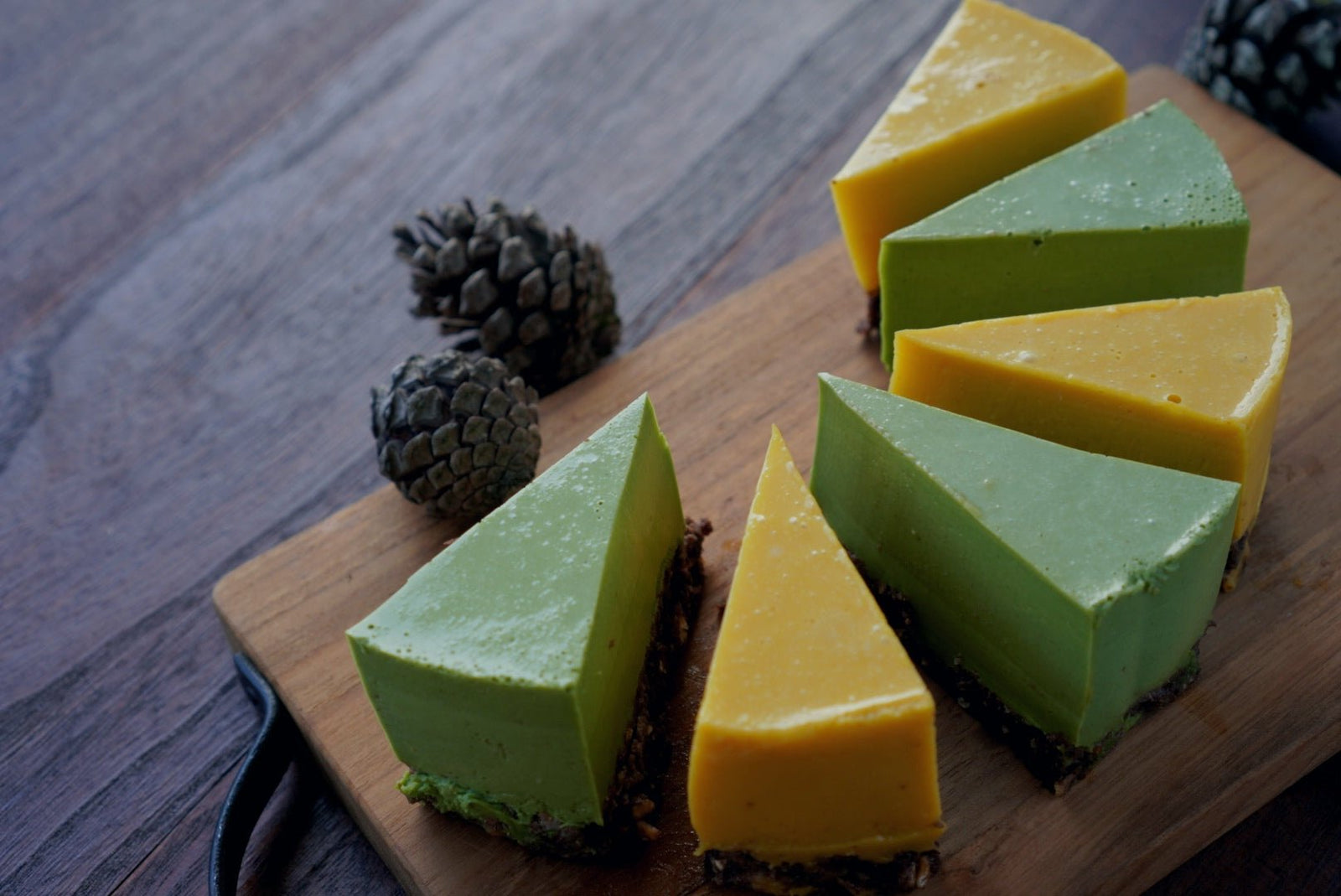 No-Bake Matcha & Pumpkin Tart Recipe - tokinari.live