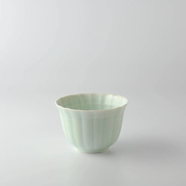 ヤマニ - 深山食器：煎茶碗 鈴音 茶緑色