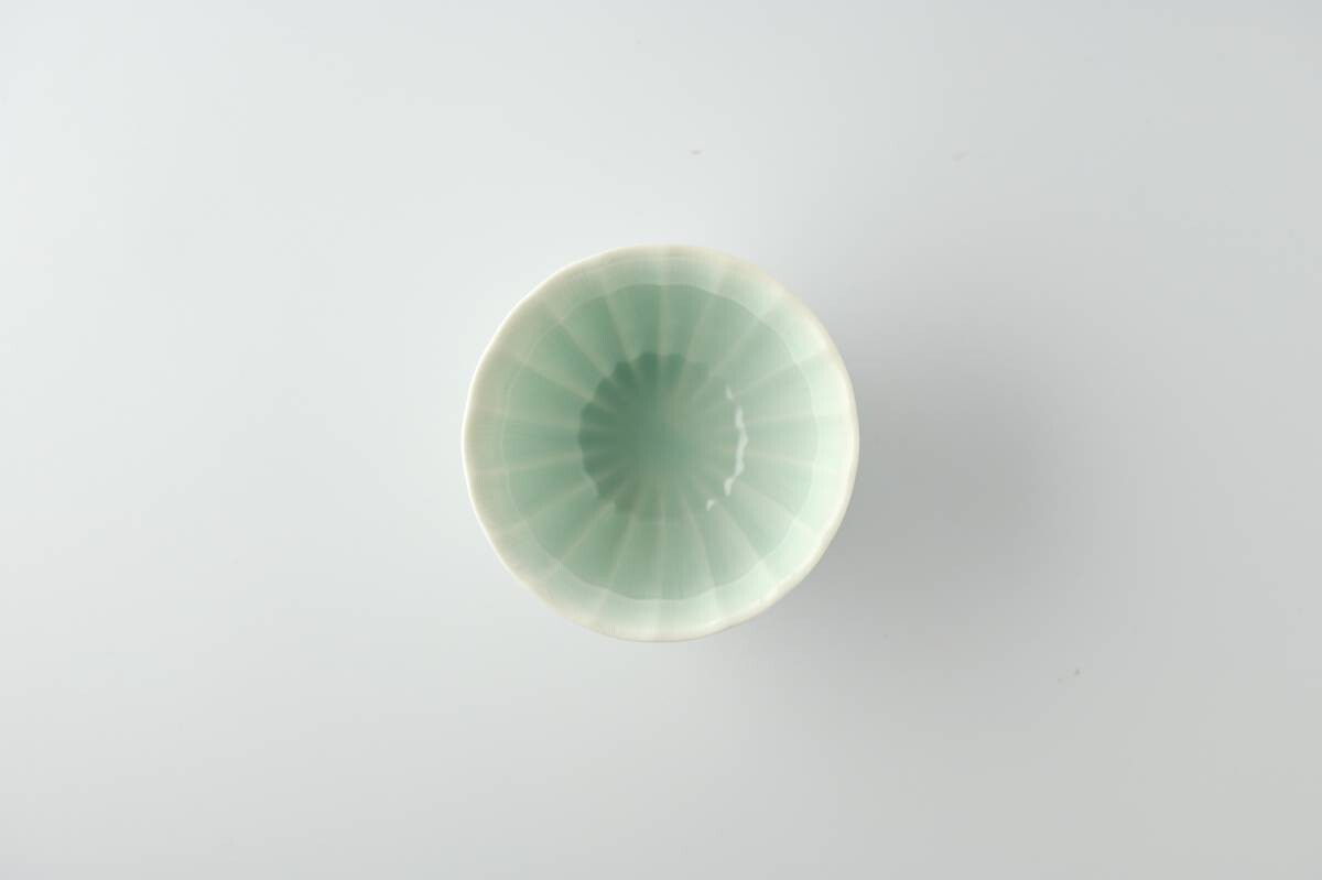 ヤマニ - 深山食器：煎茶碗 鈴音 茶緑色