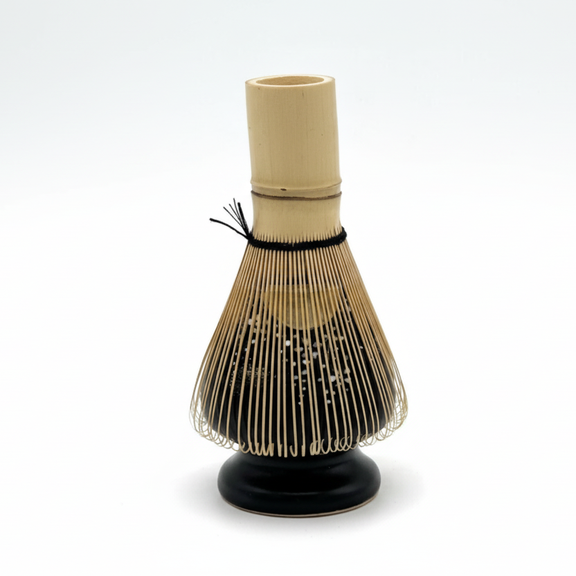 Nagomi: Chasen Holder, Bamboo Whisk Stand (Moonlit Night with Cherry Blossoms, 桜月夜)