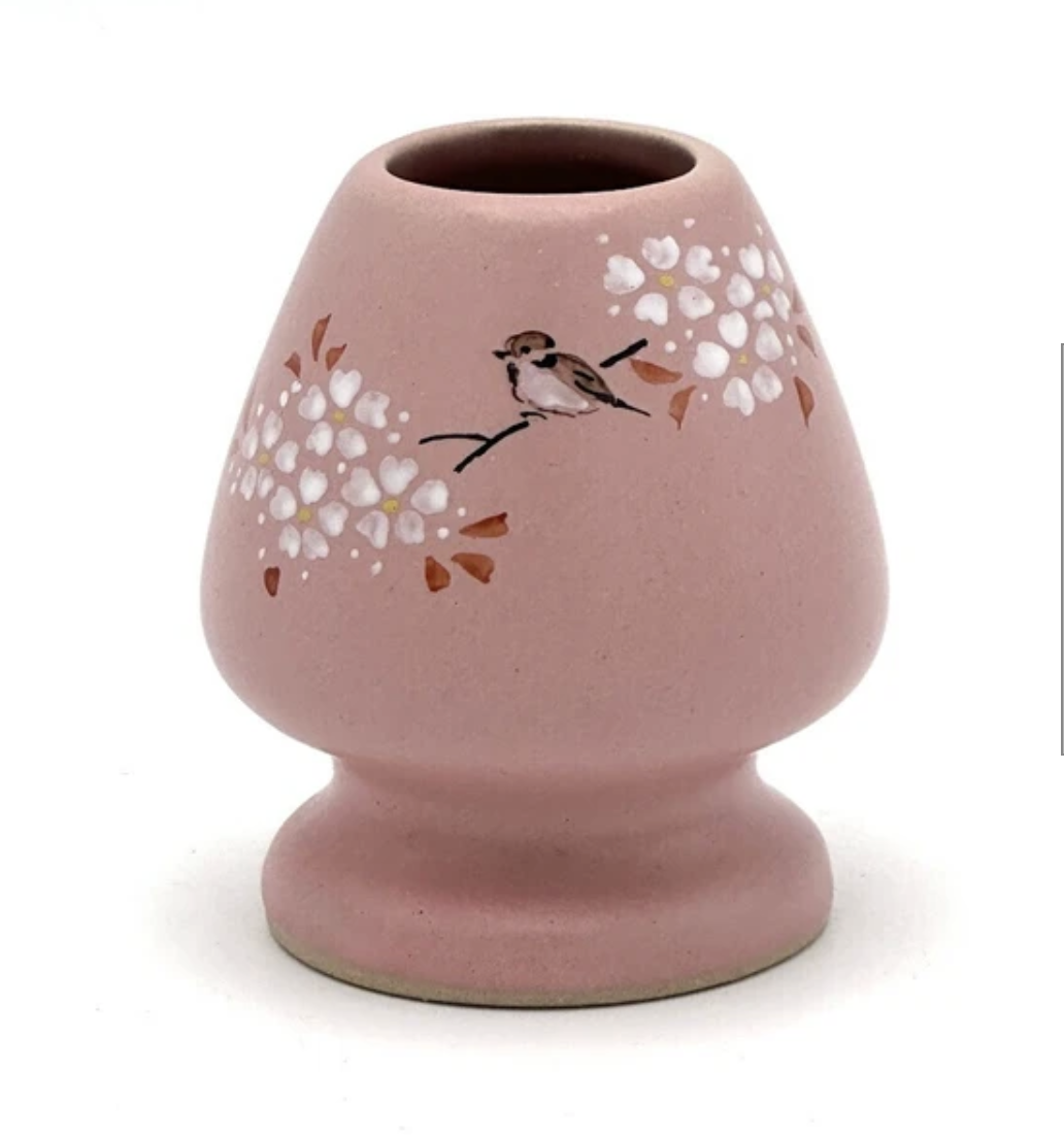 なごみ：茶筅立て、茶筅立て（桜に雀、桜に雀）