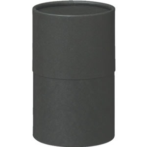 16338: Black Cylindrical Paper Canister 67 x 103 mm