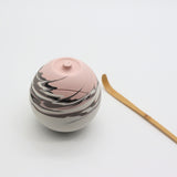 [One-of-a-Kind] Shinro Yamamoto: Marble Porcelain Natsume A / Lidded Container (Pink) tokinari.live