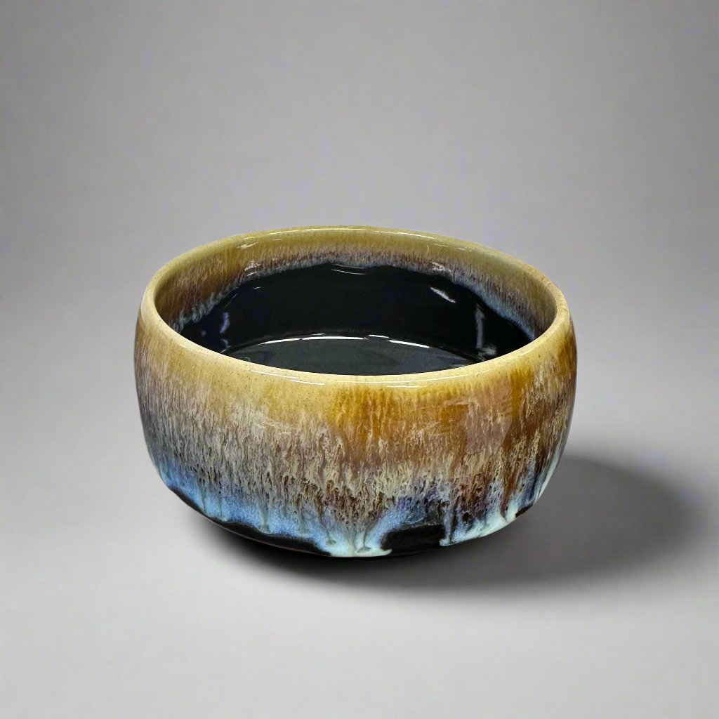 Saikai Ceramics: Hakuwan - Jatenmoku, Porcelain Matcha Bowl with Gift Box - tokinari.live