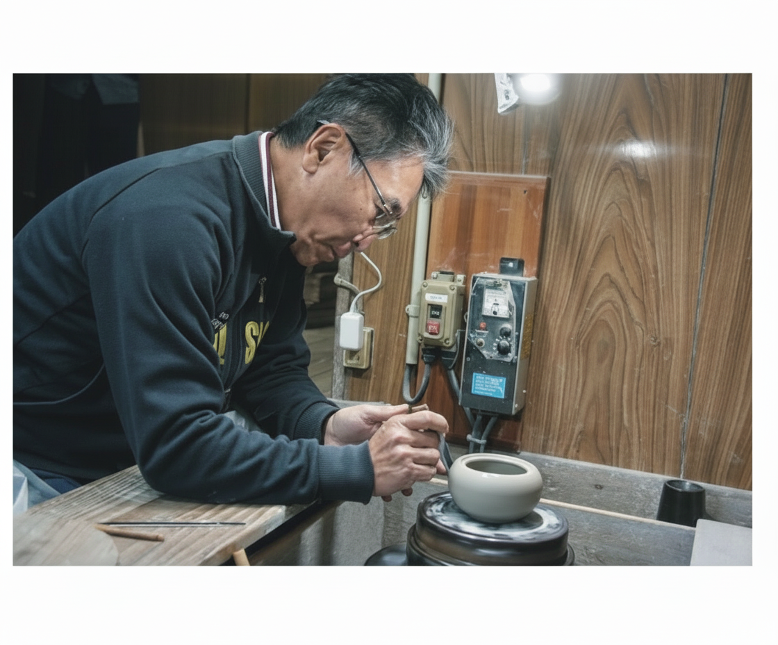 高助窯 (Y122) 高資陶苑: 常滑宝瓶 急須 黒 セラミックメッシュストレーナー 160ml