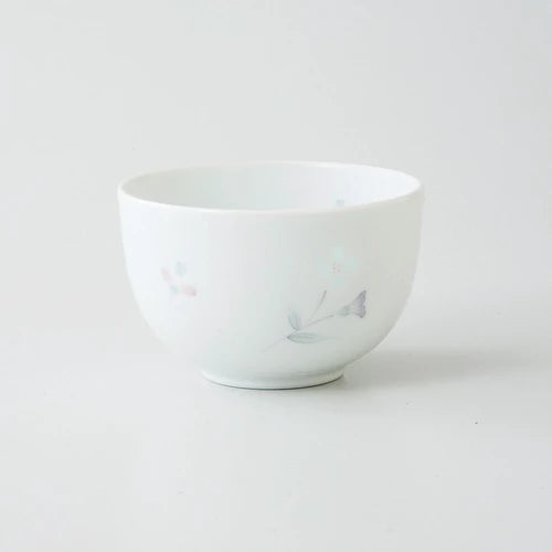 西海陶器：白磁ティーカップ - デイフラワー - 175 ml