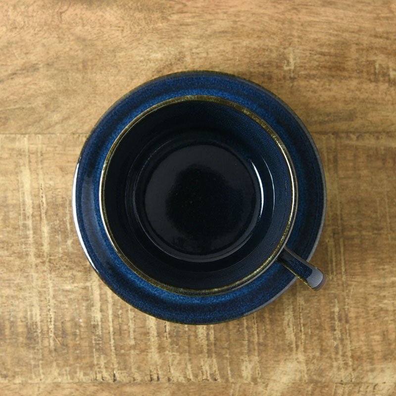 Deep Scandinavian Blue - Tea Cup & Saucer - tokinari.live