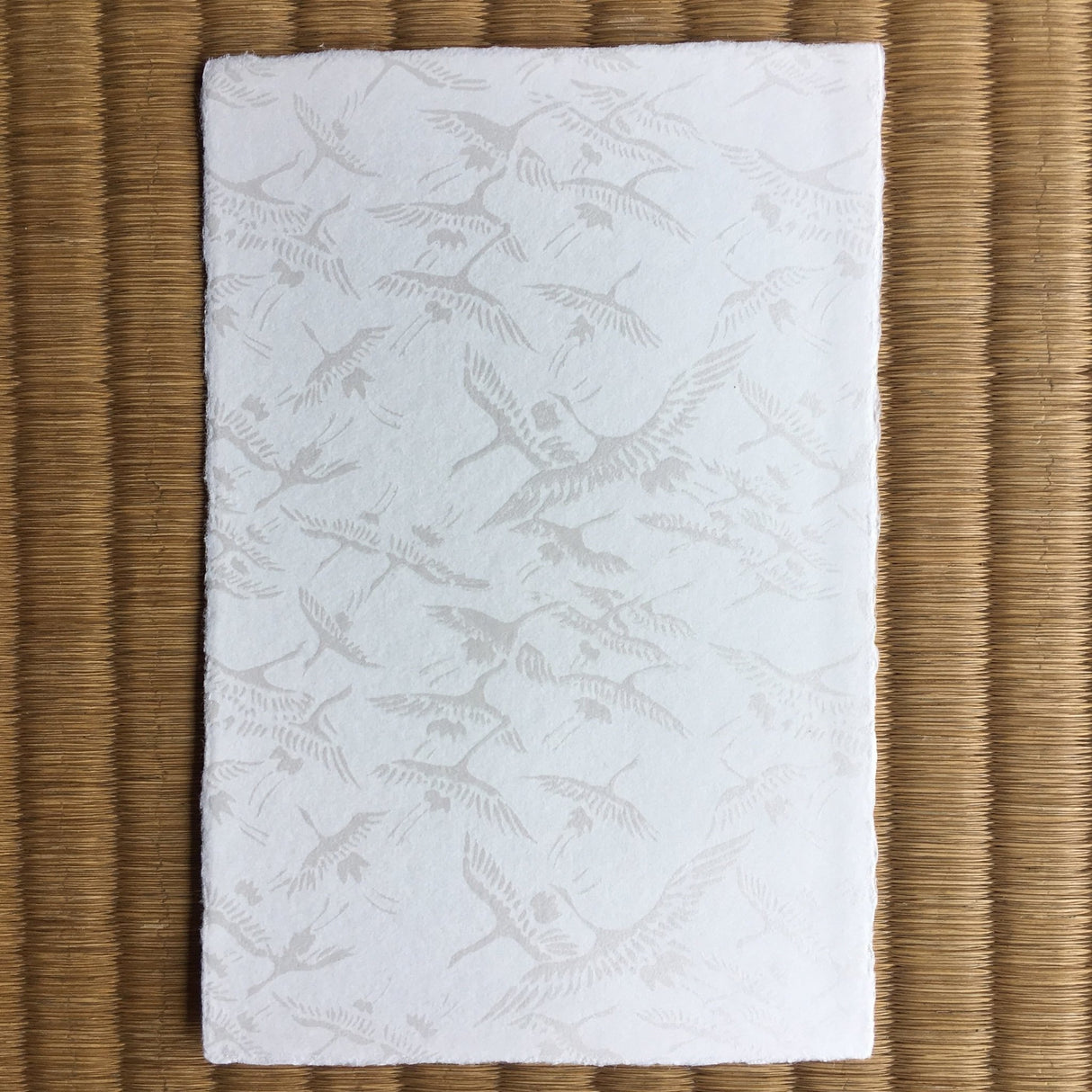 Echizen Washi Postcard, Crane (Tsuru) Design - tokinari.live
