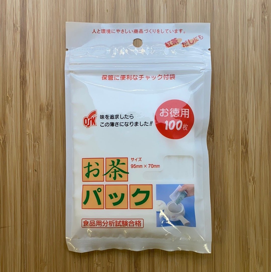 Fillable Tea Bags, no string, 95 x 70 mm, 100 pcs - tokinari.live