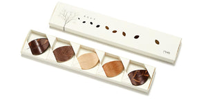 Fujiki Denshiro: Hashioki Leaves - Chopstick Rests, 5-piece set - tokinari.live