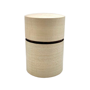 Fujiki Denshiro: Obizutsu Tea Canister - Kaede Maple 帯筒茶筒かえで - tokinari.live