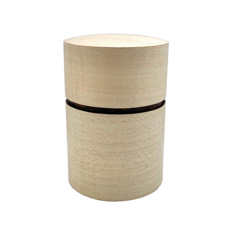 Fujiki Denshiro: Obizutsu Tea Canister - Kaede Maple 帯筒茶筒かえで - tokinari.live