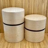 Fujiki Denshiro: Obizutsu Tea Canister - Kaede Maple 帯筒茶筒かえで - tokinari.live