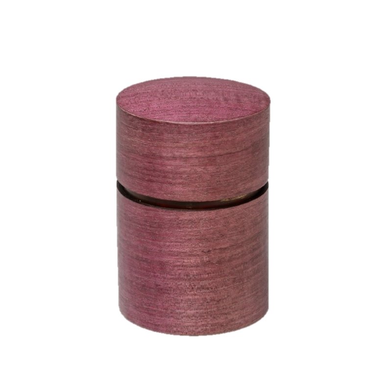Fujiki Denshiro: Obizutsu Tea Canister - Purple Heart 帯筒茶筒パープルハート - tokinari.live
