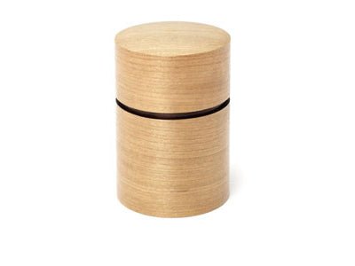 Fujiki Denshiro: Obizutsu Tea Canister - Sakura 帯筒茶筒さくら - tokinari.live