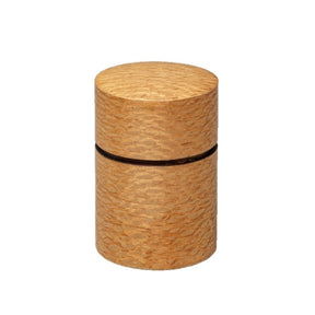 Fujiki Denshiro: Obizutsu Tea Canister - Silky Oak 帯筒茶筒シルキーオーク - tokinari.live