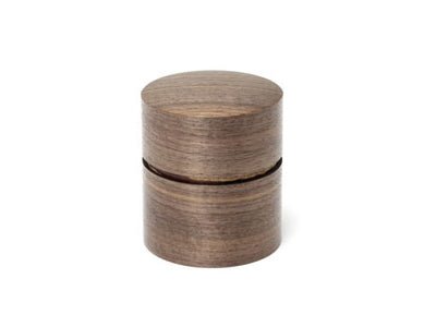 Fujiki Denshiro: Obizutsu Tea Canister - Walnut 帯筒茶筒くるみ - tokinari.live