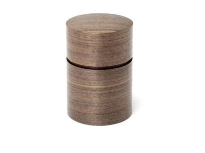Fujiki Denshiro: Obizutsu Tea Canister - Walnut 帯筒茶筒くるみ - tokinari.live