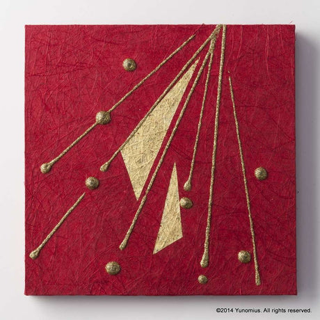 Hana & Haku: Decorative Washi Paper Panel (Red #1) - tokinari.live