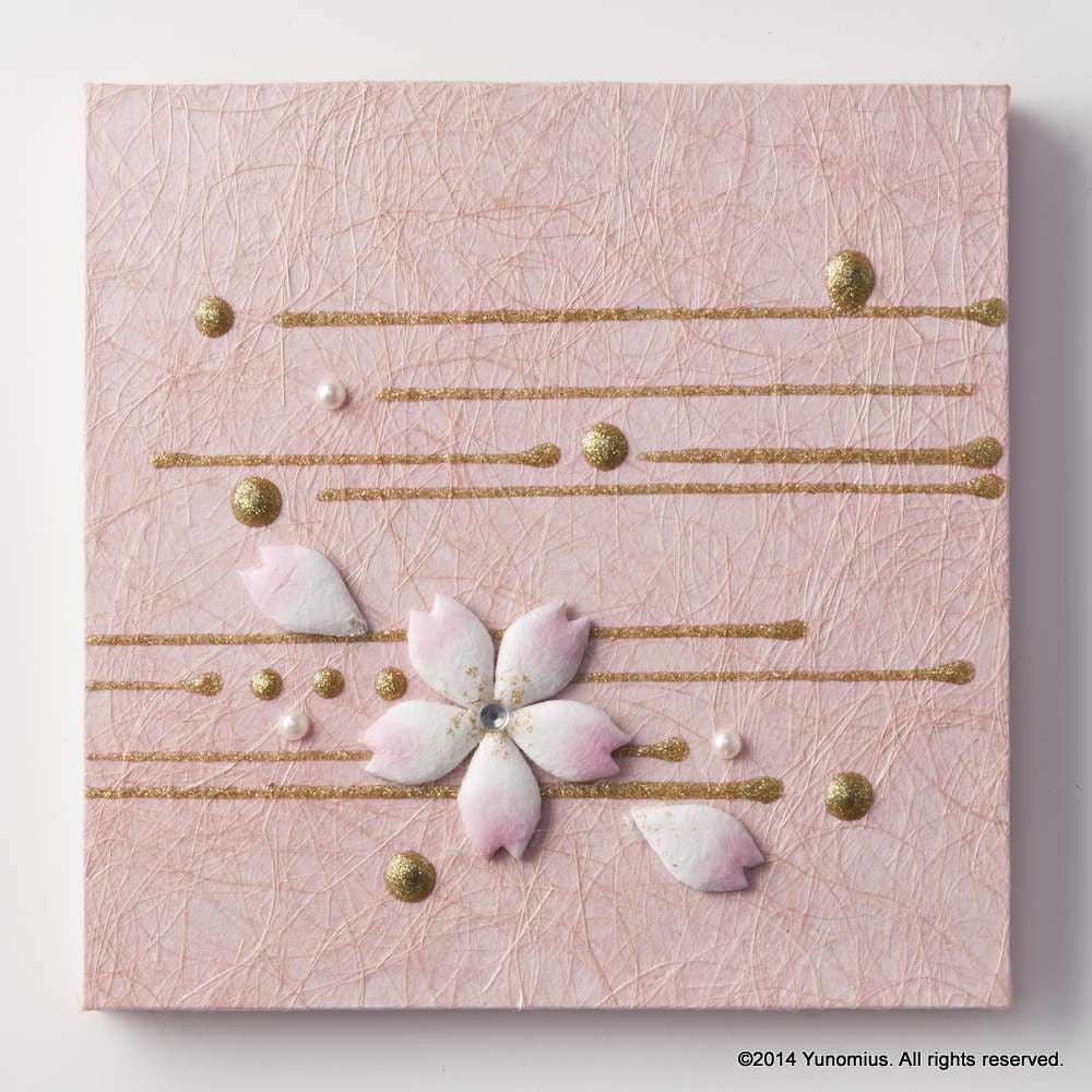 Hana & Haku: Sakura Washi Paper Panel (Pink #3) - tokinari.live