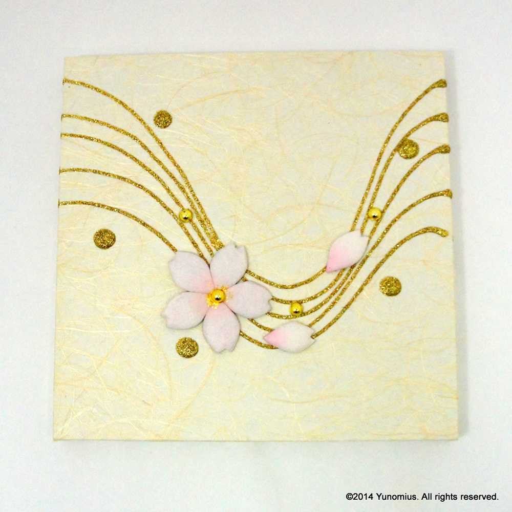 Hana & Haku: Sakura Washi Paper Panel (White #2) - tokinari.live
