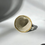 Hiroshi Hirai: Heart Shaped Mug Cup, Yellow Accents - tokinari.live