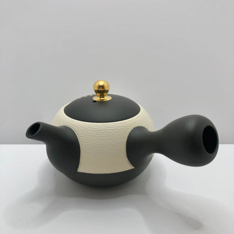 Isobe Ceramics mi122: Tokoname Kyusu Golden Autumn Leaves by Shouhou 200 ml 金彩紅葉桜 - tokinari.live