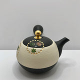 Isobe Ceramics mi122: Tokoname Kyusu Golden Autumn Leaves by Shouhou 200 ml 金彩紅葉桜 - tokinari.live