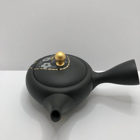 Isobe Ceramics mi123: Tokoname Kyusu Golden Sakura by Shouhou 250 ml 金彩桜 - tokinari.live