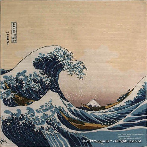 Iyo Yuinoh Center, Furoshiki: The Great Wave off Kanagawa (small) - tokinari.live