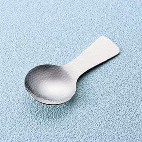 Japanese Hammer Tone Steel Tea Scoop (Chasaji) - tokinari.live