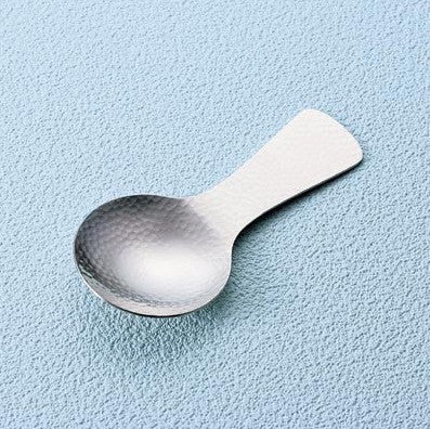 Japanese Hammer Tone Steel Tea Scoop (Chasaji) - tokinari.live